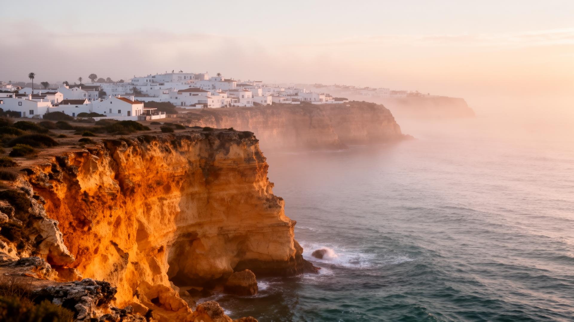 Algarve coastline at dawn